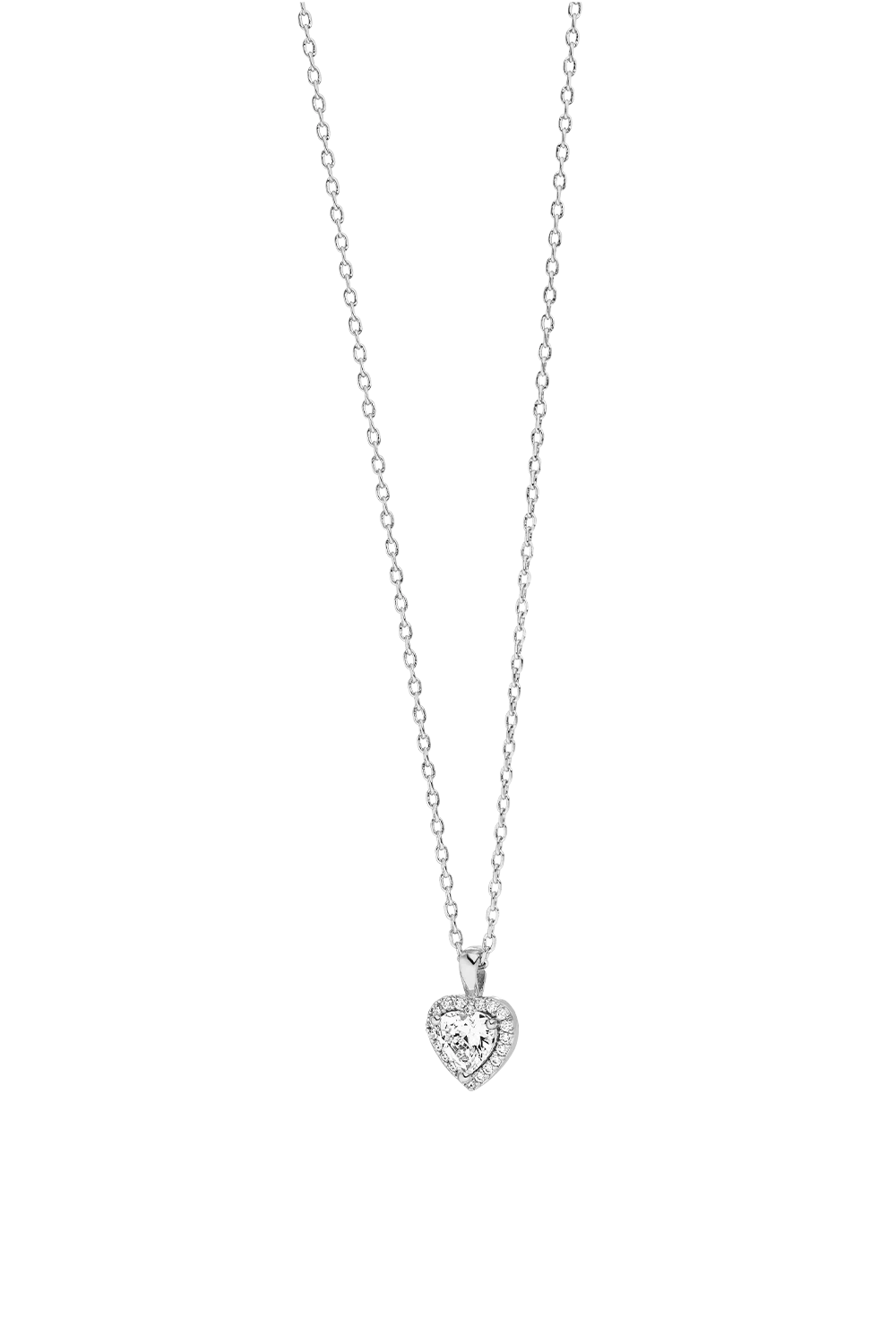 Glamorous Heart Necklace Silver – Bild 4