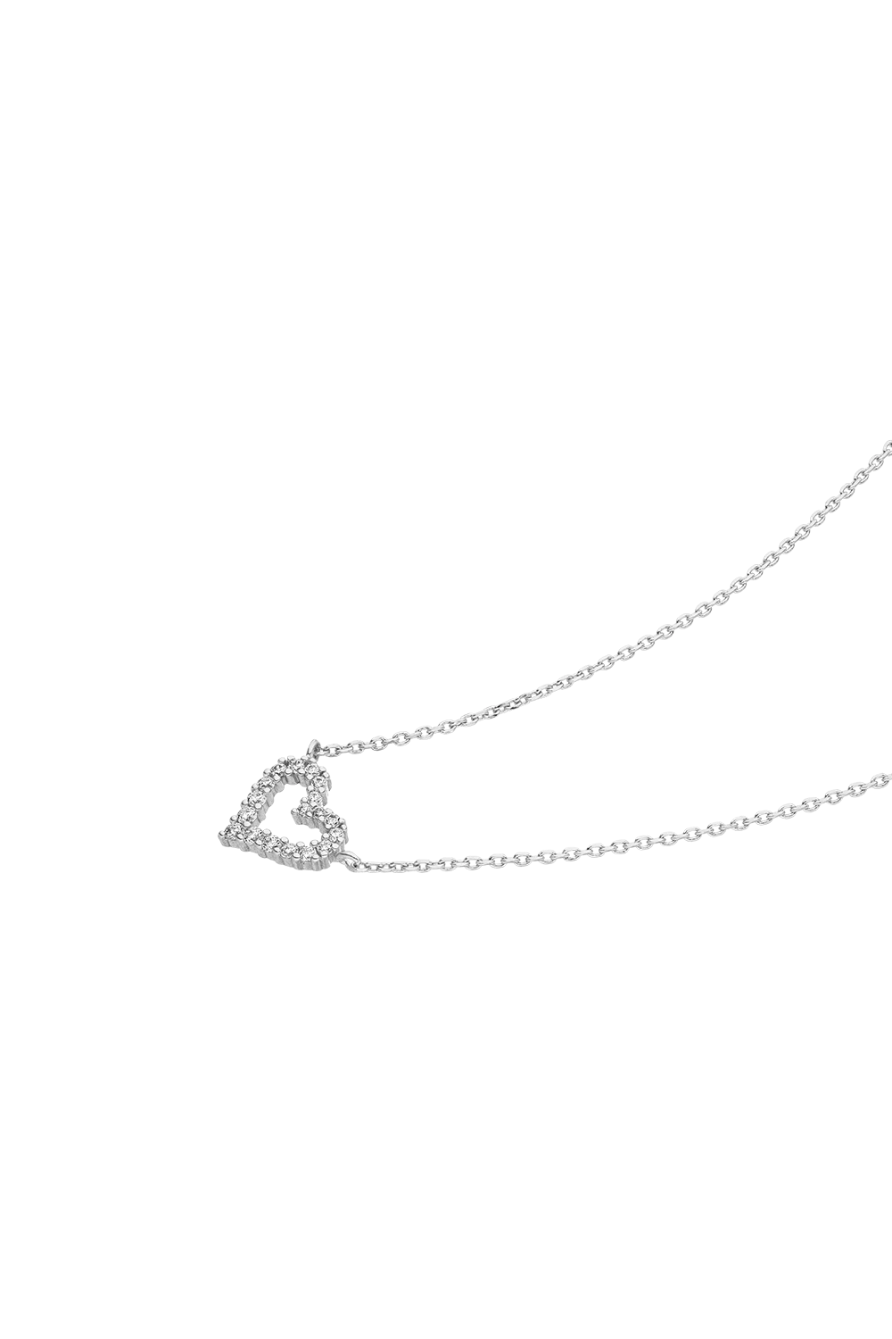 Radiant Heart Necklace Silver – Bild 3