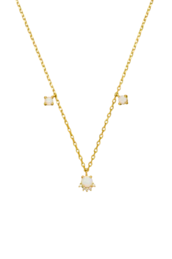 Opal Hope Necklace 14K Gold Plated