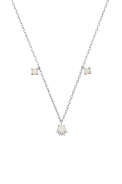 Opal Hope Necklace Silver