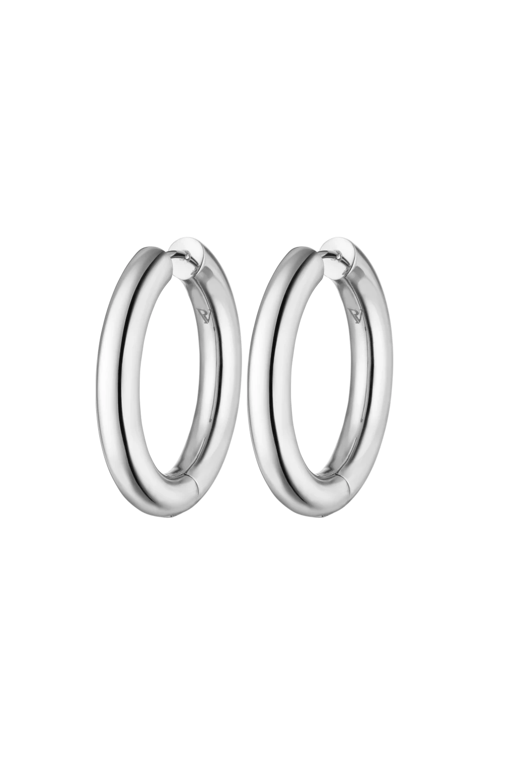 Chunky Hoops Large Silver