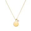 Birthstone April Necklace 14K Gold Plated