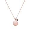 Birthstone December Necklace 14K Rose Gold Plated