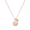 Birthstone November Necklace 14K Rose Gold Plated
