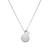 Birthstone October Necklace Silver