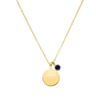 Birthstone September Necklace 14K Gold Plated