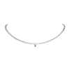 PV Tennis & Chain Necklace Silver