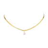 Brilliant Sleek Necklace 14K Gold Plated