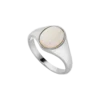 Opal Dream Signet Ring Silver