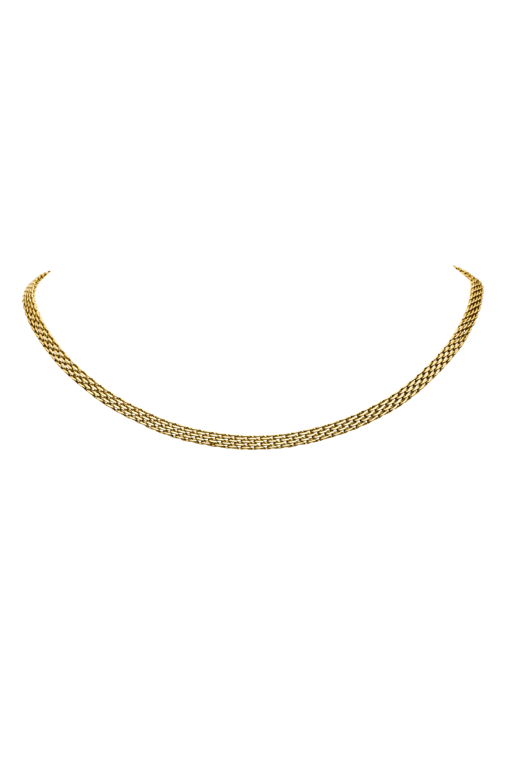 Mesh Necklace 14K Gold Plated