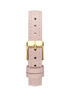 Rose Leather Strap Gold