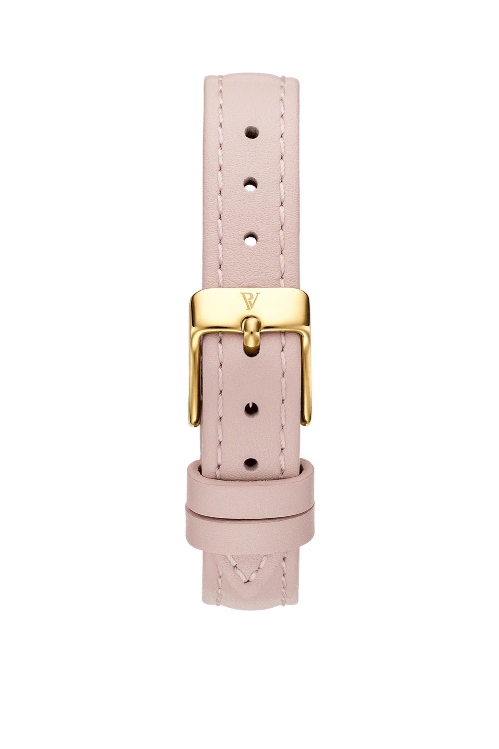 Rose Leather Strap Gold