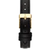 Black Leather Strap Gold