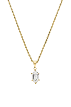 Brilliant Rope Necklace 14K Gold Plated