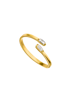Adjustable Sparkling Ring 14K Gold Plated