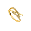 Adjustable Brilliant Ring 14K Gold Plated