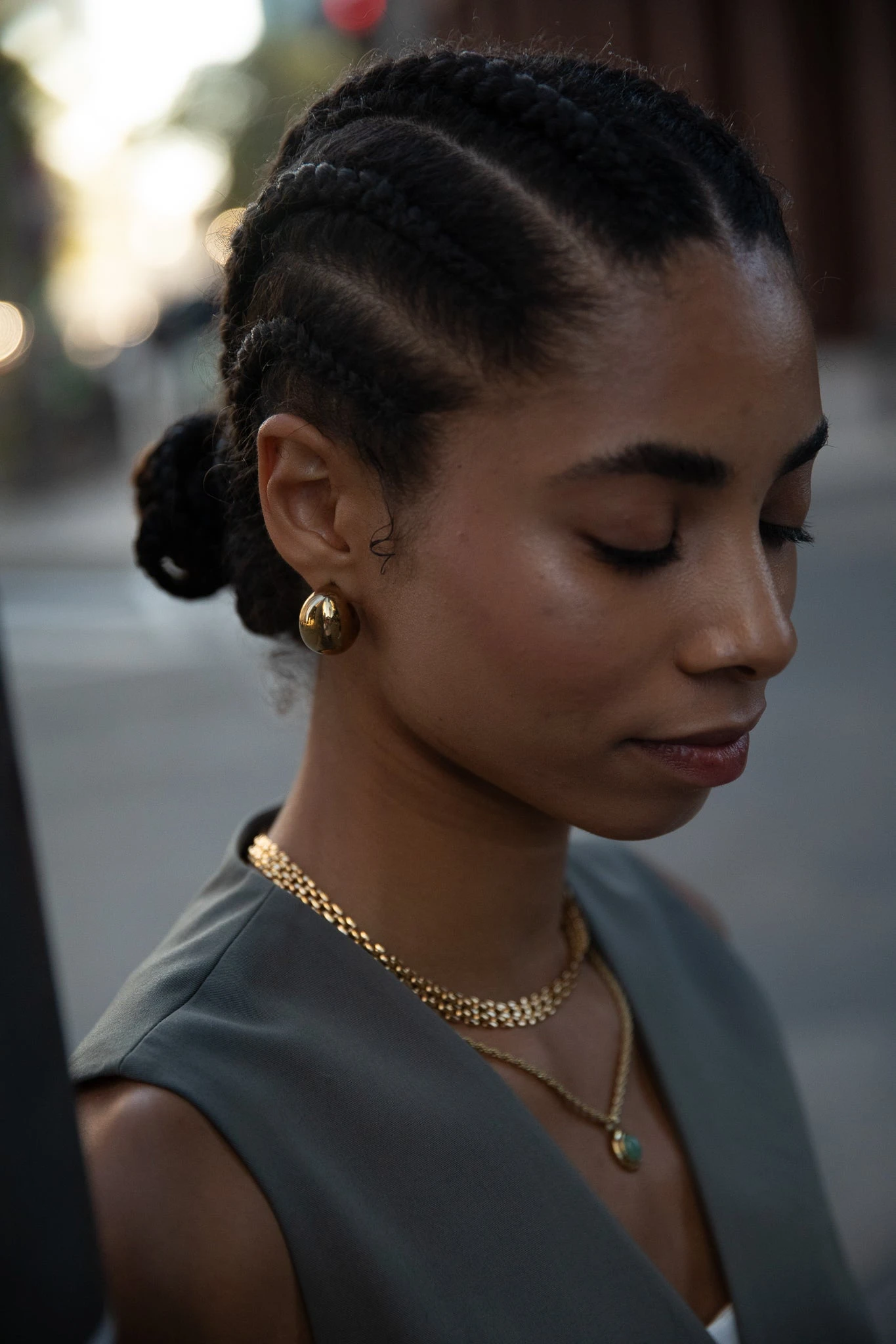 Avenue Chunky Hoops 14K Gold Plated – Bild 3