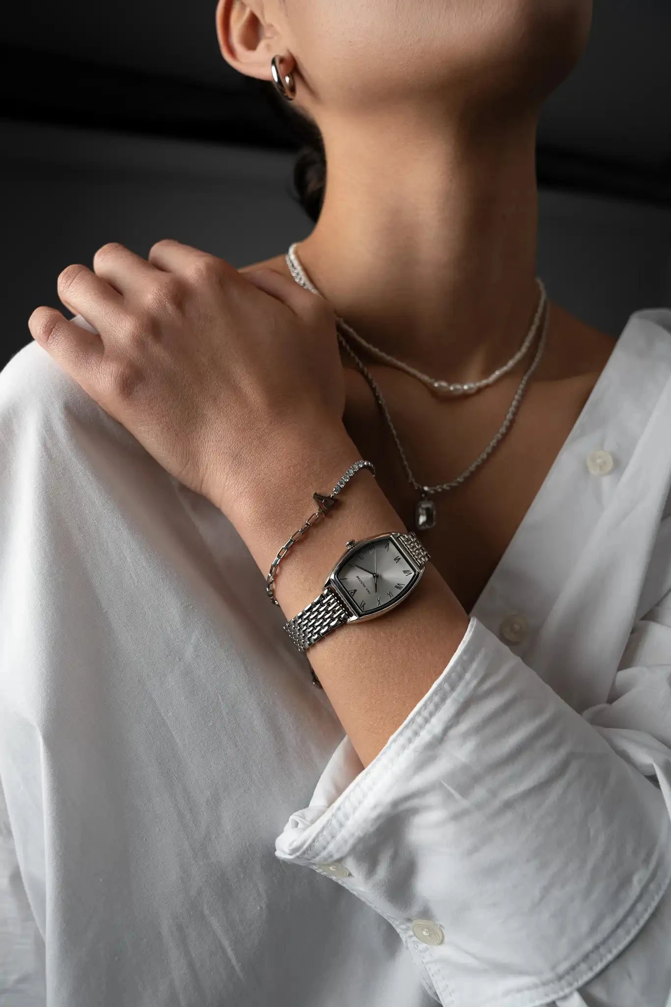 Avenue Watch & Bracelet Set Silver – Bild 4