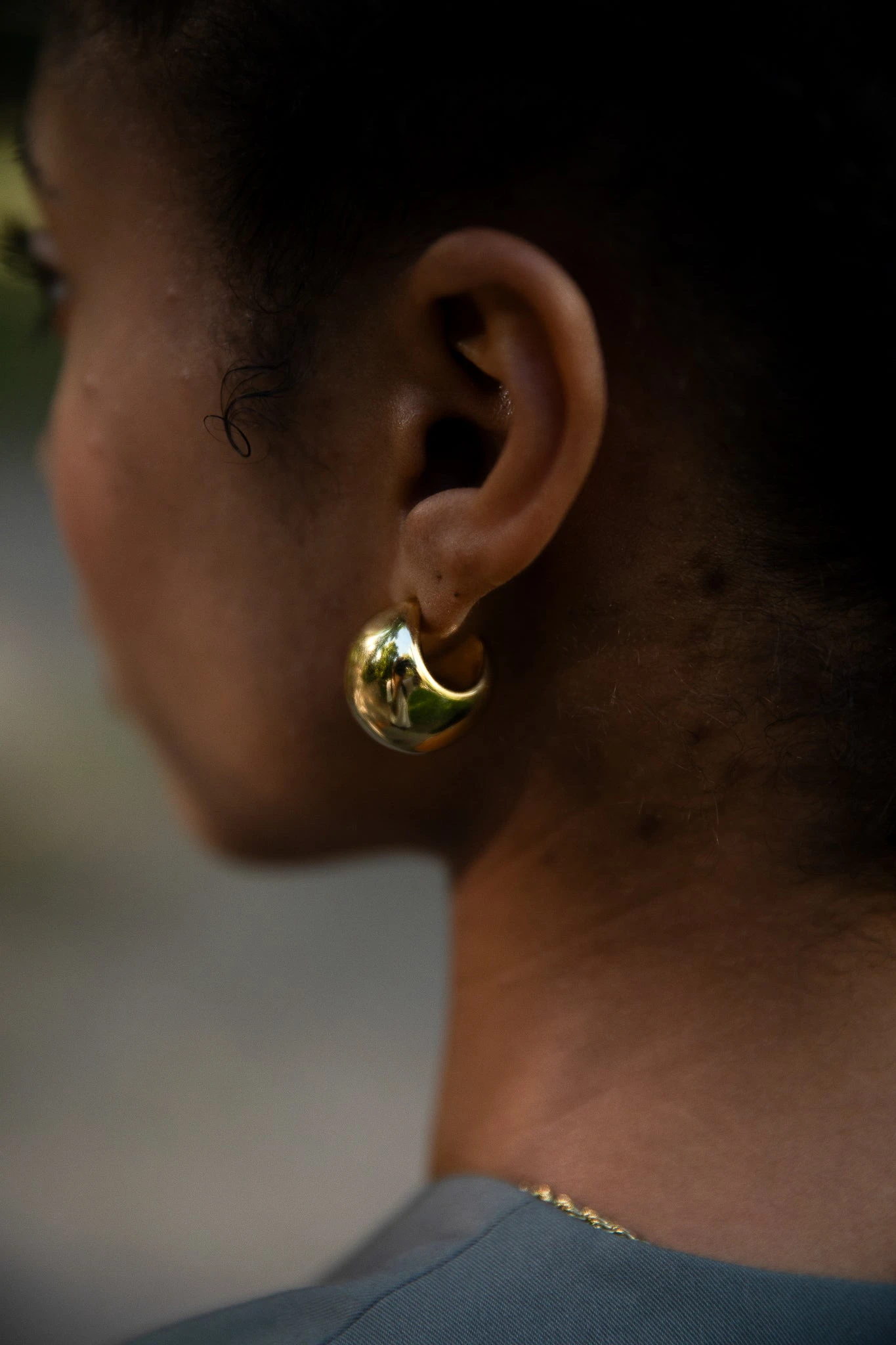 Avenue Chunky Hoops 14K Gold Plated – Bild 2