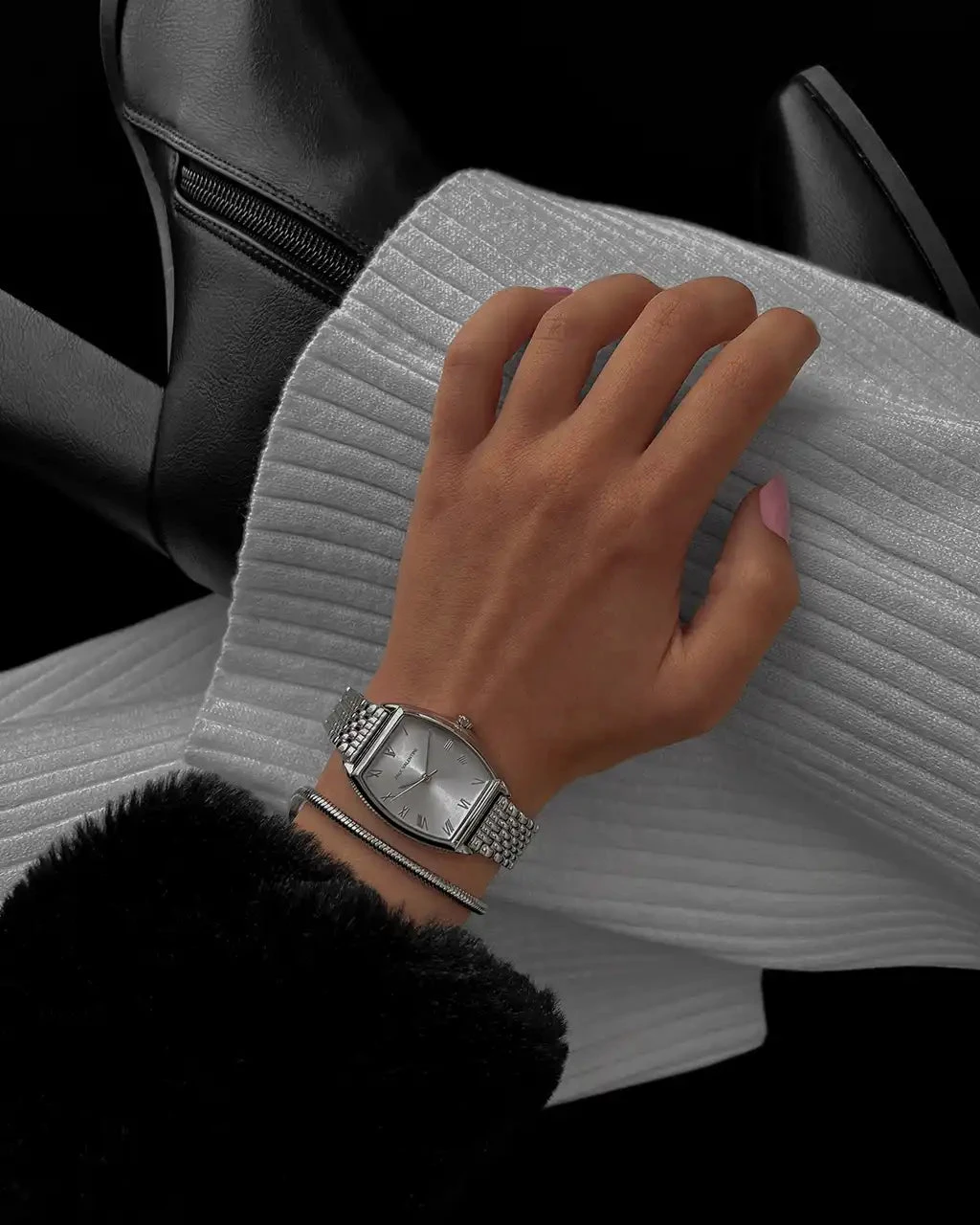 Avenue Watch & Bracelet Set Silver – Bild 2