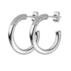Éclat Hoops Silver