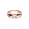 Emerald Dome Ring Rose Gold