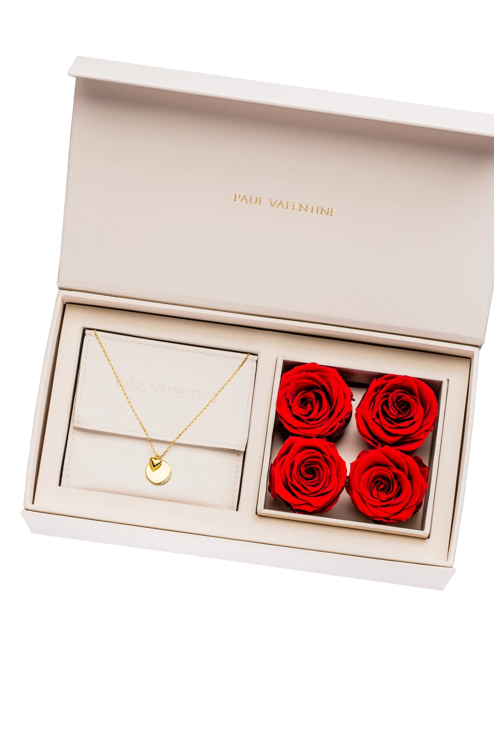 Engravable Heart Rose Box 14K Gold Plated