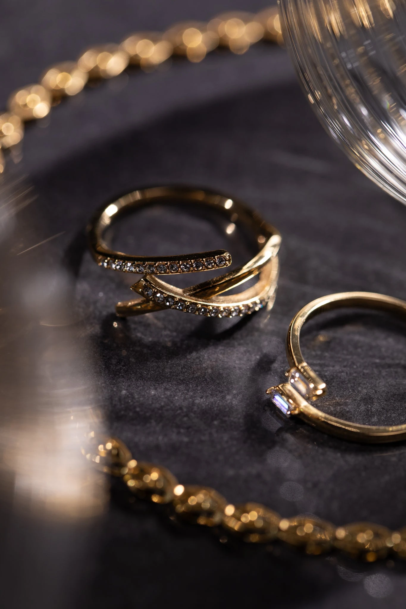 Adjustable Brilliant Ring 14K Gold Plated – Bild 3