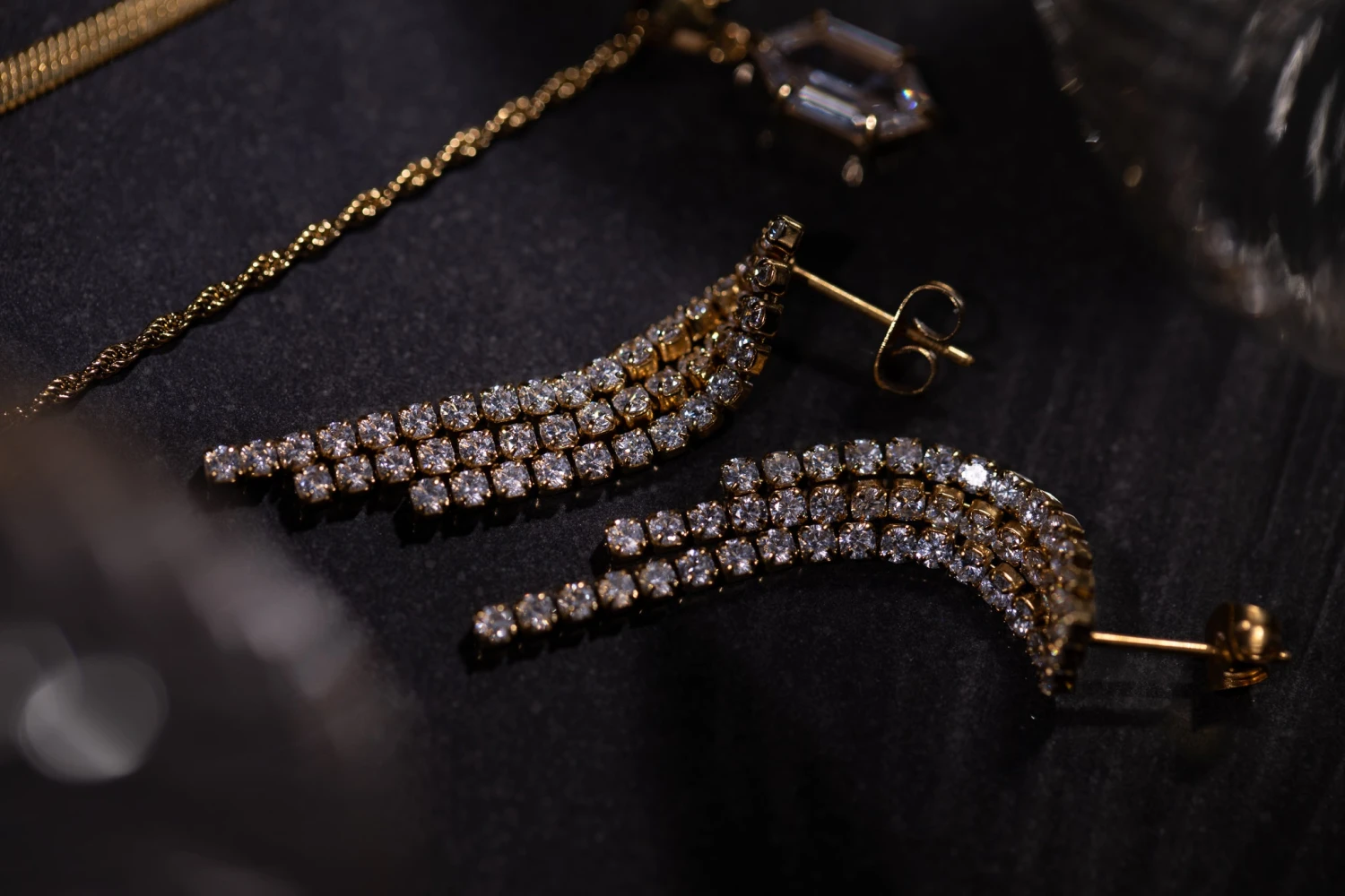 Brilliant Earrings 14K Gold Plated – Bild 5