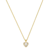 Glamorous Heart Necklace 14K Gold Plated