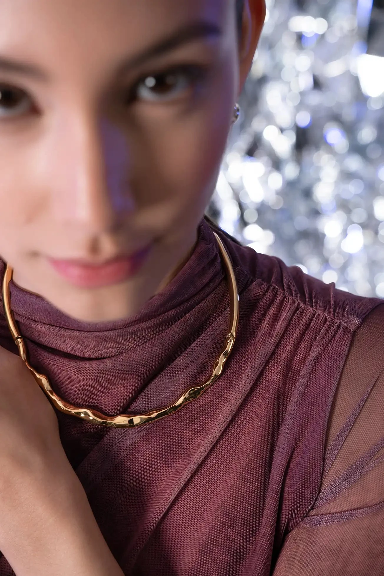 Molten Choker & Studs Set Gold – Bild 3