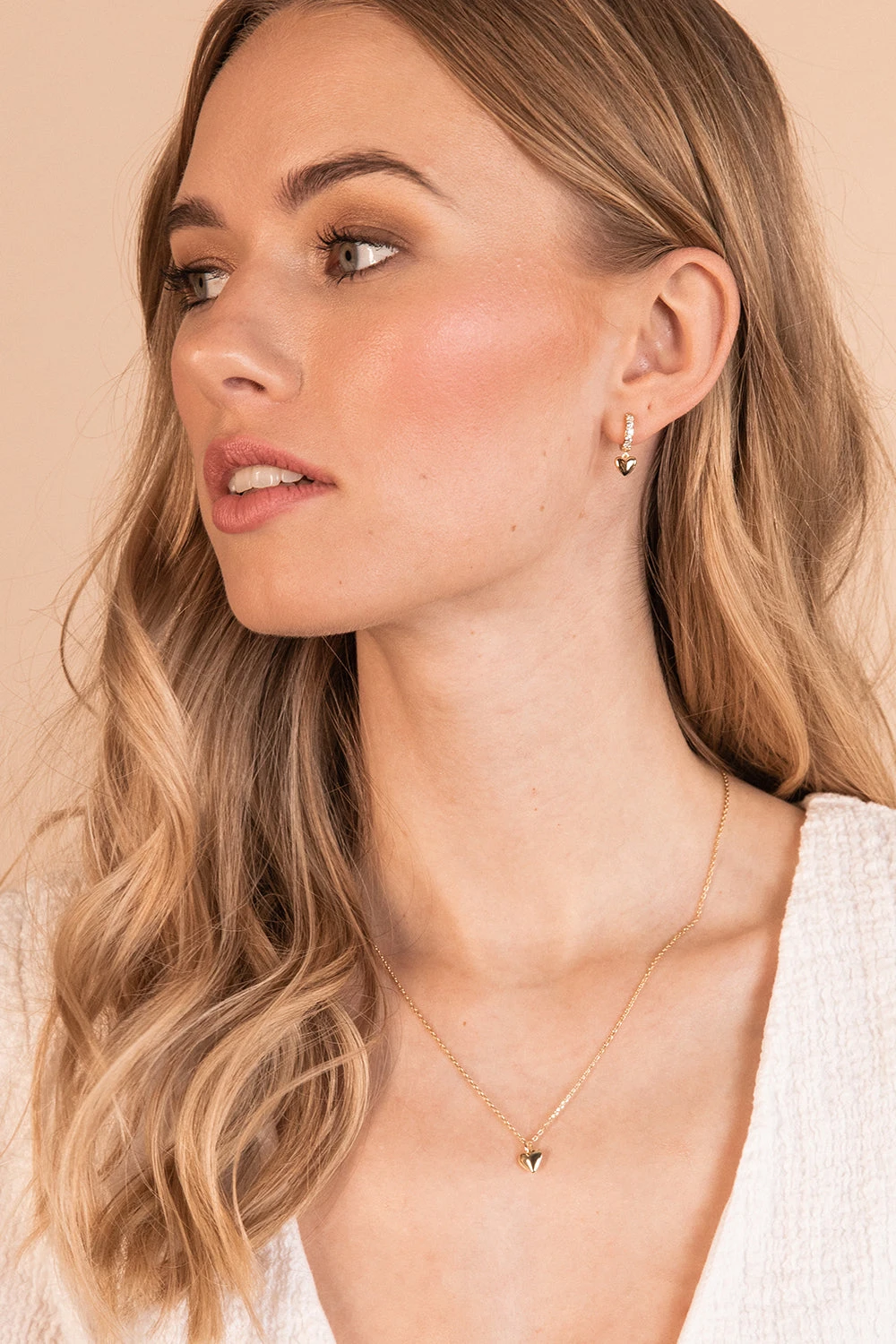 Heart Huggies 14K Gold Plated – Bild 3