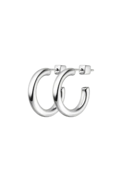 Léa Hoops Small Silver