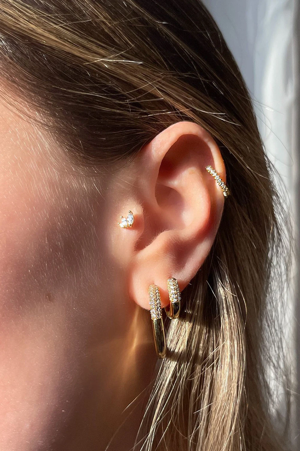 Lotus Piercing Sterling Silver 14K Gold Plated – Bild 5