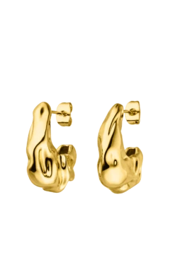 Liquida Hoops 14K Gold Plated