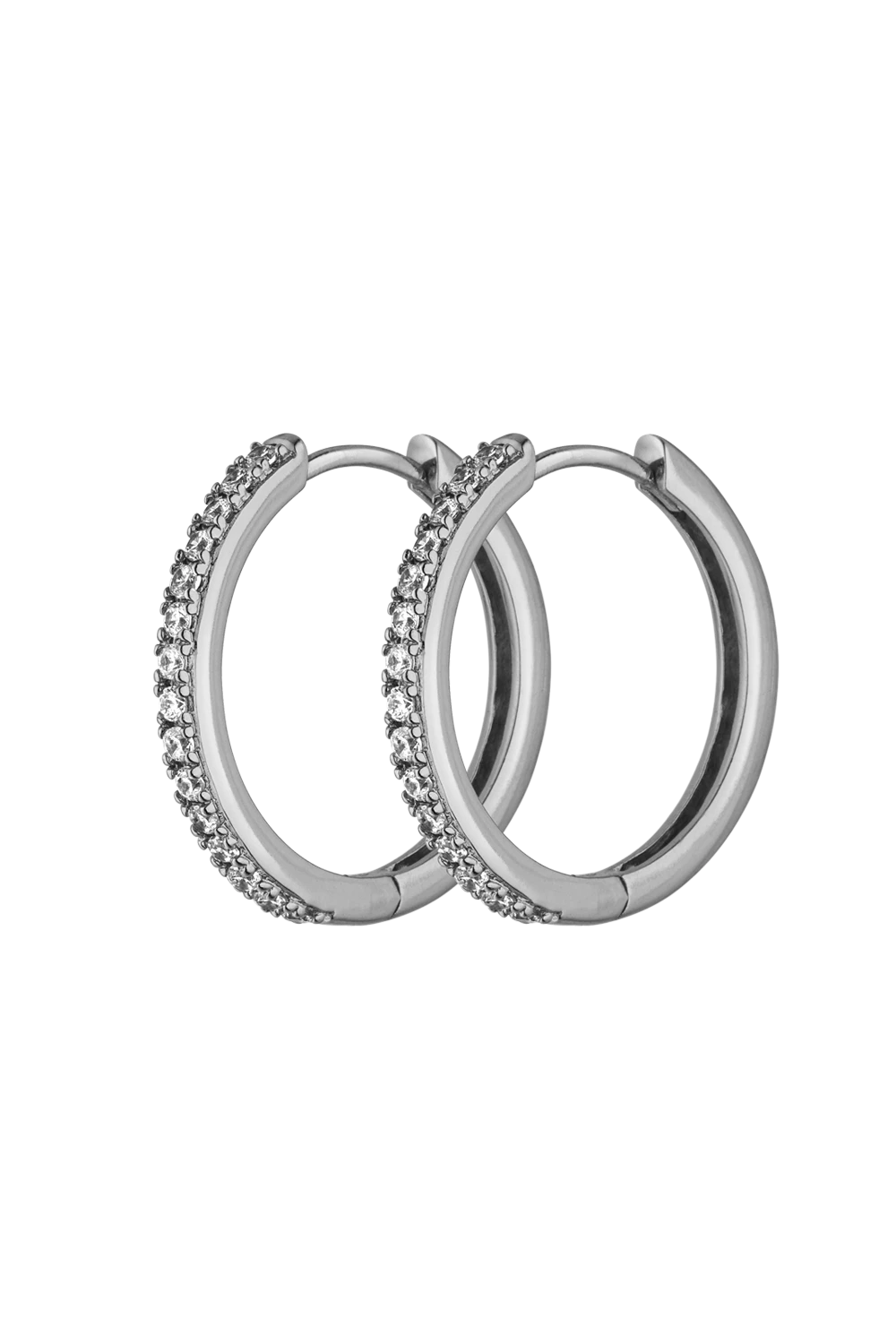 Allira Hoops Medium Silver – Bild 3
