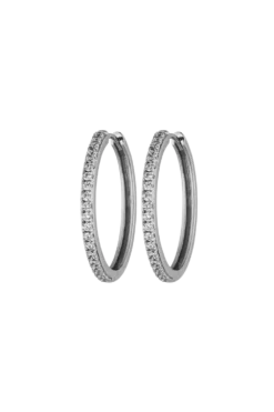 Allira Hoops Medium Silver