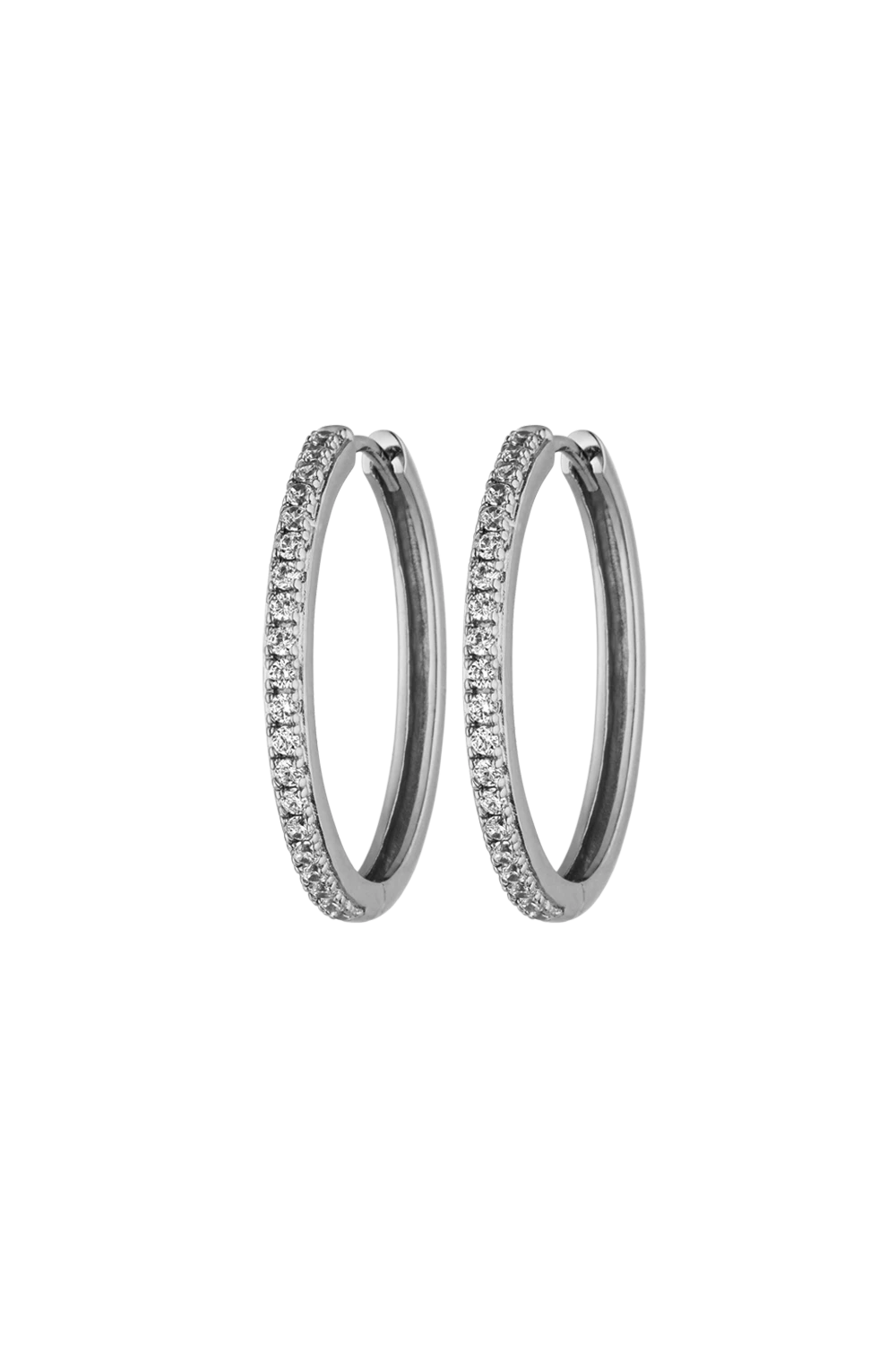 Allira Hoops Medium Silver