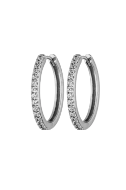 Allira Hoops Large Silver