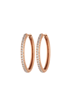 Allira Hoops Medium 18K Rose Gold Plated