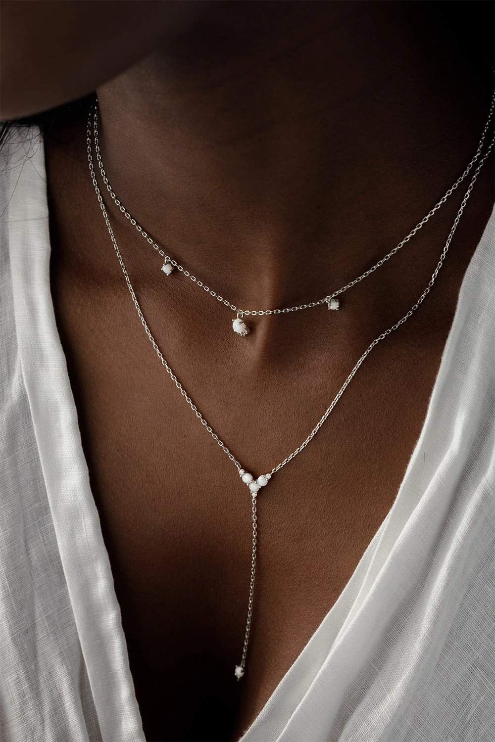 Opal Hope Necklace Silver – Bild 3