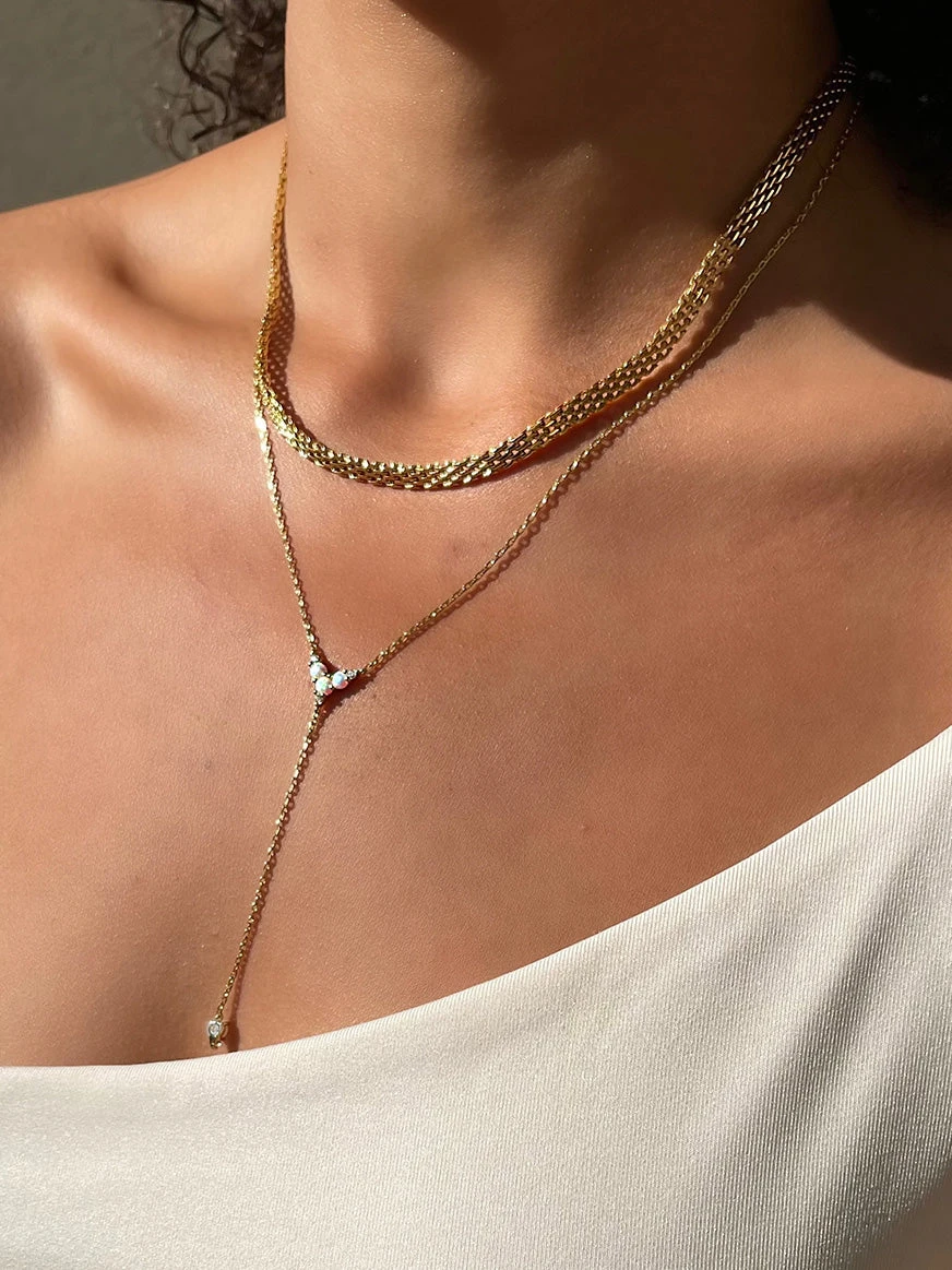 Mesh Necklace 14K Gold Plated – Bild 5