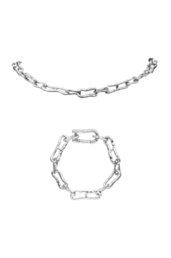 Molten Chunky Set Silver