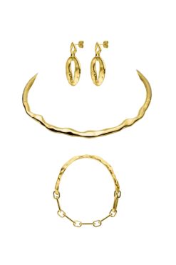 Molten Choker Set Gold