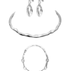 Molten Choker Set Silver
