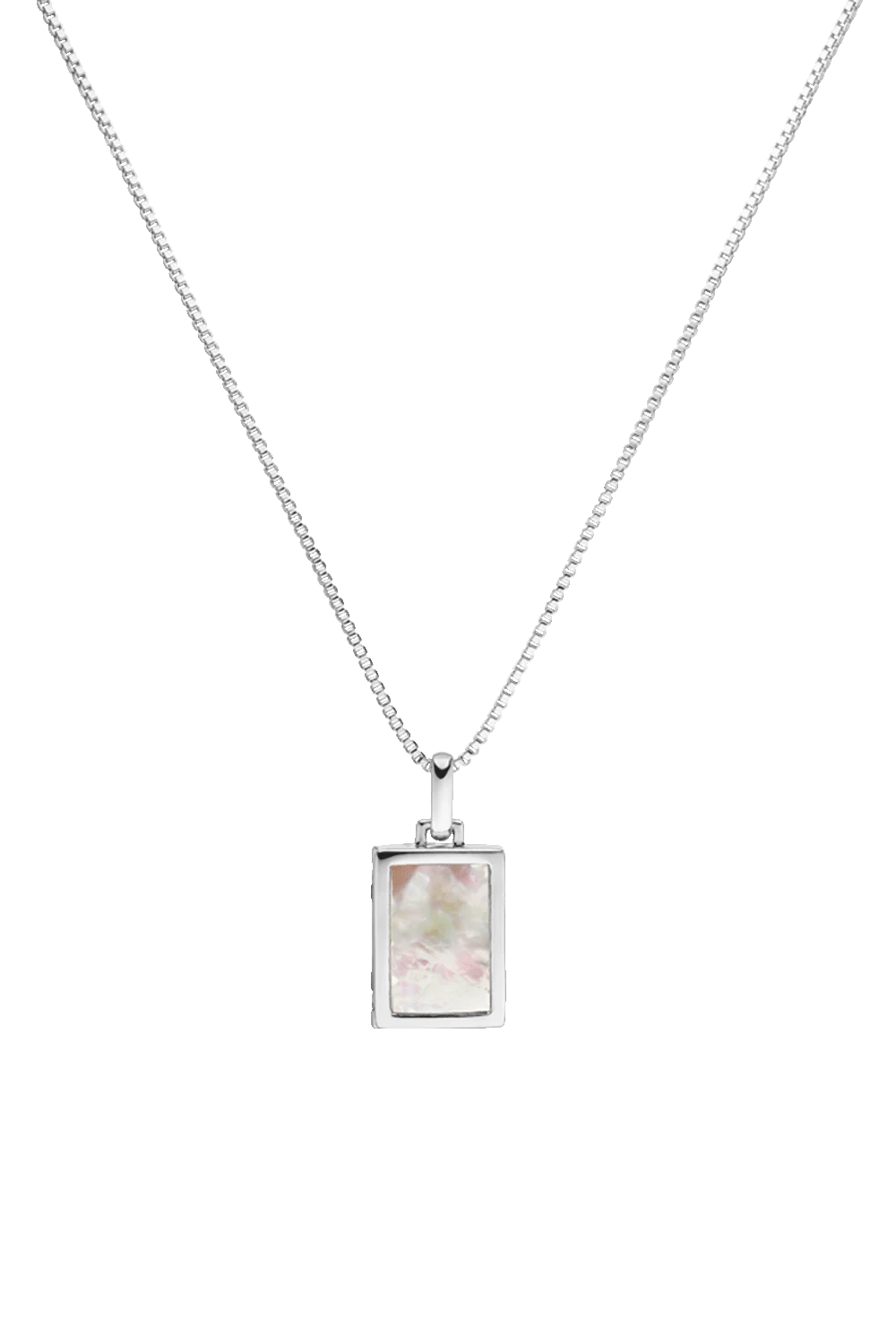 Engravable Locket Necklace Silver