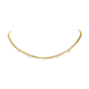 Curb Baguette Necklace 14K Gold Plated