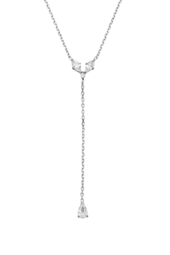 Teardrop Y-Necklace Silver