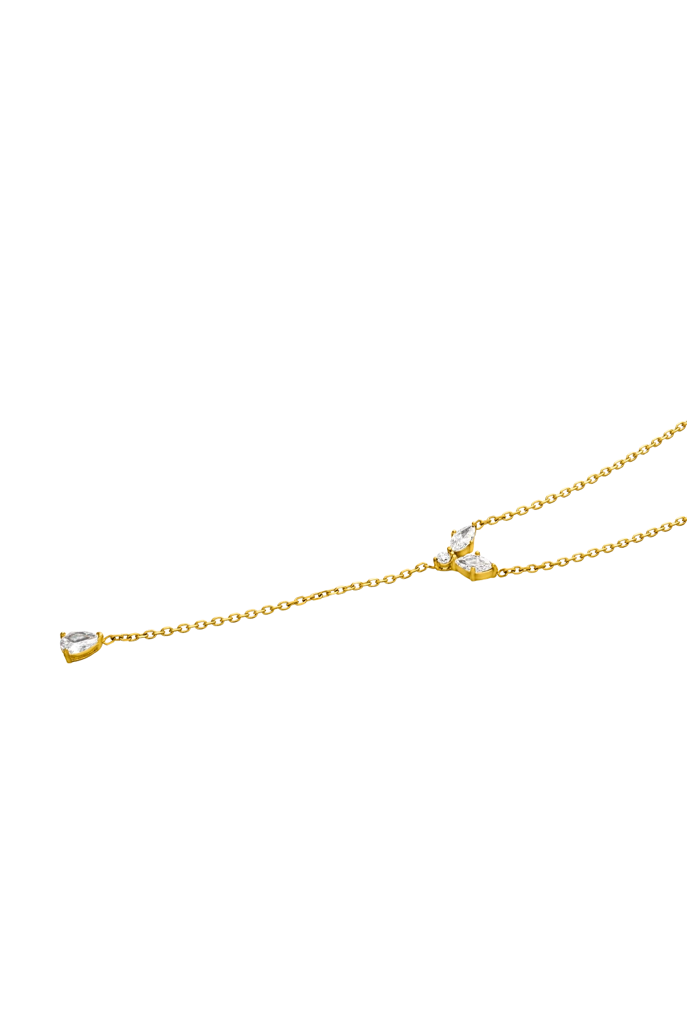 Teardrop Y-Necklace 14K Gold Plated – Bild 7