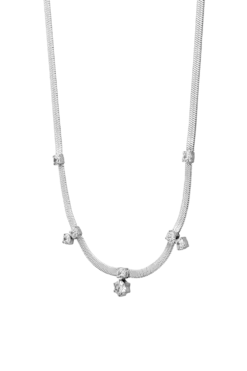 Sparkle Sleek Necklace Silver